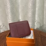 Hermès Constance Slim Wallet Evercolor Rouge 10cm H082501CCBE - Image 6