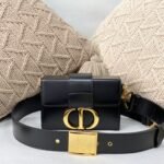 Dior 30 Montaigne Bag Box Calfskin Black 19cm M9203UMOS M911 - Image 6