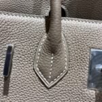 Hermes Birkin Togo Silver Hardware Etoupe Grey 25cm - Image 6