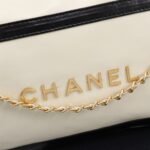 Chanel 22 Small Handbag Black And White 28cm AS3980 B16652 NY081 - Image 6