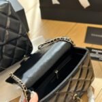 Chanel Mini Flap Bag With Handle Black 19cm AS5032 B17665 94305 - Image 6