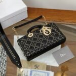 Dior Medium D Joy Bag Eyelet Black 26cm M0540ONGU M911 - Image 6