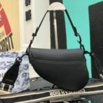 Dior Mini Saddle Bag Ultramatte Black 25cm M0455SLLO M911 - Image 6