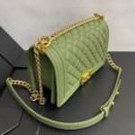 Chanel Medium Boy Bag Olive 25cm - Image 7