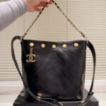 Chanel Large Bucket Bag Black 22Cm - Image 6