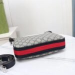 Gucci GG Attache Shoulder Bag Beige And Blue 23cm 699409 96GRN 4082 - Image 5