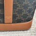 Celine Small Bucket Bag In Triomphe Tan 20cm 191442GH2 03TV - Image 4