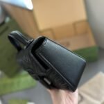 Gucci Gg Marmont Mini Top Handle Bag Black And Black 22Cm 702563 Dtdfv 1000 - Image 4