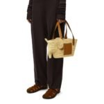 Loewe Small Elephant Basket Bag Natural And Tan 25cm A546T37X01 2435 - Image 7