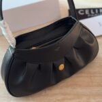 Celine Medium Polly Bag In Supple Black 31Cm 115633Fdu 38No - Image 4