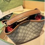 Gucci GG Emblem Mini Bucket Bag Beige 21cm ‎815118 FAD6L 9758 - Image 3