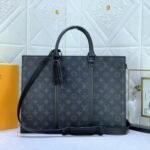 Louis Vuitton Sac Plat Horizontal Zippé Eclipse Black 31Cm M45265 - Image 7