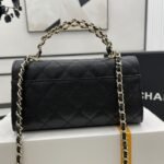 Chanel Kelly Shoulder Bag Black 18cm - Image 4