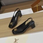Louis Vuitton Swing Slingback High Heels Black 1Aguc8 - Image 5