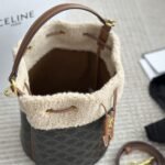 Celine Clara Bag In Triomphe Natural 20cm 116882GH3 03TV - Image 3