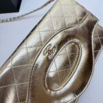 Chanel Small 31 Metallic Crumpled Pouch Bag Gold 24cm - Image 6
