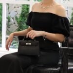 Hermes Kelly Mini Handbag Matte Alligator Black 20cm - Image 8