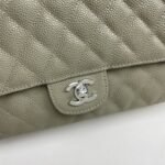 Chanel Classic Double Flap Bag Moss Green 25cm - Image 9