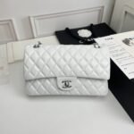 Chanel Classic Double Flap Bag White 25cm - Image 10