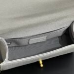 Chanel Medium Boy Bag Light Gray 25cm - Image 9