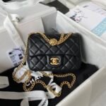 Chanel 23S Mini Flap Bag Camellia Black 18cm - Image 2