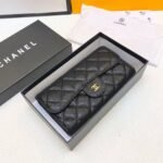 Chanel Classic Long Flap Wallet Black 19cm - Image 3