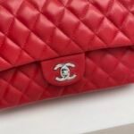 Chanel Classic Double Flap Bag Red 25cm - Image 6