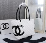 Chanel Large Cambon Tote Bag Black White 41cm - Image 4