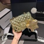 Chanel Mini Flap Bag Star Coin Purse Yellow Gold 24cm AS4646 B14873 NT671 - Image 8