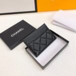Chanel Quilted Black Card Holder 9cm - Image 6