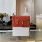 Chanel Classic Handbag Red 25cm A01112 - Image 2