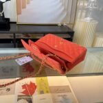 Chanel Classic Handbag Red 25cm A01112 - Image 5