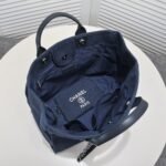 Chanel Deauville Shopping Tote Dark Blue 39cm - Image 2