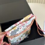 Chanel 22 Mini Handbag in Lace Patchwork 20cm AS3980 B16006 NU931 - Image 4