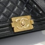 Chanel Boy Medium Handbag Black 25cm A92193 Y83339 94305 - Image 9