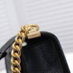 Chanel Boy Medium Handbag Black 25cm A92193 Y83339 94305 - Image 8