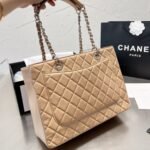 Chanel Grand Shopping Bag Beige 34cm - Image 5