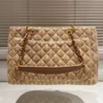 Chanel Grand Shopping Tote Straw Bag 38cm - Image 8
