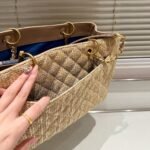 Chanel Grand Shopping Tote Straw Bag 38cm - Image 3