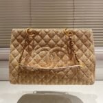 Chanel Grand Shopping Tote Straw Bag 38cm - Image 4