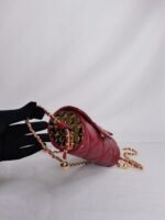Chanel Lipstick Bag With Chain Ghw Red 15Cm - Image 5