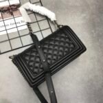 Chanel Boy Medium Handbag Calfskin Black 25cm A67086 Y09953 94305 - Image 4