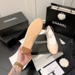 Chanel Interlocking Cc Logo Ballet Flats Light Pink - Image 2