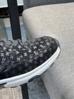 Chanel Cc Embossed Logo Suede Black - Image 3