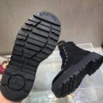 Chanel Cc Lace Up Boot Black G45124 B14018 94305 - Image 5