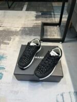 Chanel Cc Embossed Logo Suede Black - Image 5