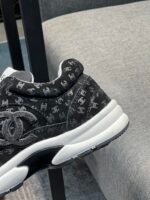 Chanel Cc Embossed Logo Suede Black - Image 8