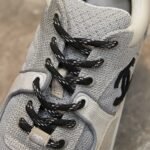 Chanel Low Top Trainer Gray White - Image 4