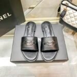 Chanel Slippers With Cc Silver Hardware Black G45172 B13906 Nq961 - Image 2