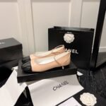 Chanel Interlocking Cc Logo Ballet Flats Black Pink - Image 8